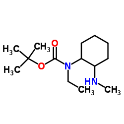 2-Methyl-2-propanyl ethyl[2-(methylamino)cyclohexyl]carbamate Structure