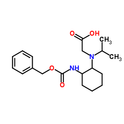 N-(2-{[(Benzyloxy)carbonyl]amino}cyclohexyl)-N-isopropylglycine结构式