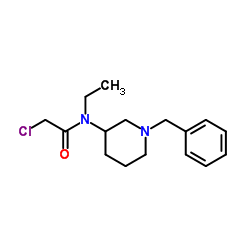 N-(1-Benzyl-3-piperidinyl)-2-chloro-N-ethylacetamide结构式