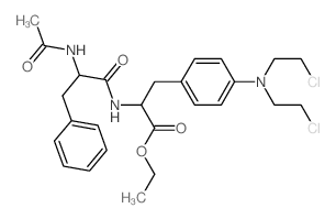 ethyl 2-[(2-acetamido-3-phenyl-propanoyl)amino]-3-[4-[bis(2-chloroethyl)amino]phenyl]propanoate picture