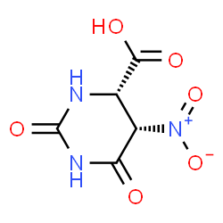 4-Pyrimidinecarboxylicacid,hexahydro-5-nitro-2,6-dioxo-,cis-(9CI) Structure