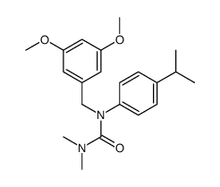 1-[(3,5-dimethoxyphenyl)methyl]-3,3-dimethyl-1-(4-propan-2-ylphenyl)urea结构式