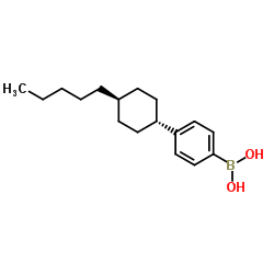 [4-(4-Pentylcyclohexyl)phenyl]boronic acid structure