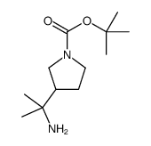 tert-butyl 3-(2-aminopropan-2-yl)pyrrolidine-1-carboxylate Structure