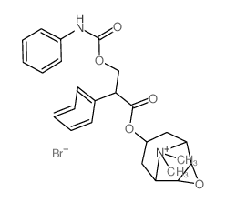 Scopolammonium, N-methyl-, bromide, carbanilate结构式