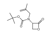 (S)-tert-butyl (2-methylallyl)(2-oxooxetan-3-yl)carbamate Structure