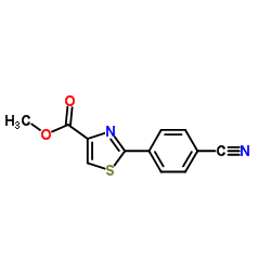 Methyl 2-(4-cyanophenyl)-1,3-thiazole-4-carboxylate Structure
