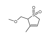 2-methoxymethyl-3-methyl-3-sulfolene Structure