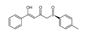 (+)(R) 1-(p-tolylsulfinyl) 4-phenyl 2,4-butanedione Structure
