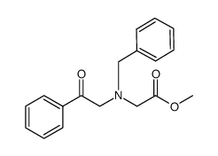 methyl N-[(4-methylphenyl)sulfonyl]-N-(2-oxo-2-phenylethyl)glycinate结构式