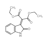 diethyl 2-(2-oxo-1H-indol-3-ylidene)propanedioate结构式