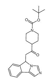5-[2-(1-Boc-4-哌啶基)-2-氧代乙基]-5H-咪唑并[5,1-a]异吲哚结构式
