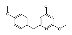 4-chloro-2-methoxy-6-[(4-methoxyphenyl)methyl]pyrimidine Structure