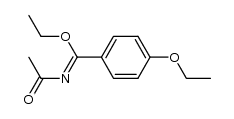N-acetyl 4-ethoxybenzimidate d'ethyle结构式