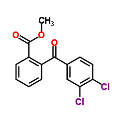 Methyl 2-(3,4-dichlorobenzoyl)benzoate结构式