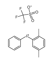 (2,5-dimethylphenyl)(phenyl)iodonium triflate结构式