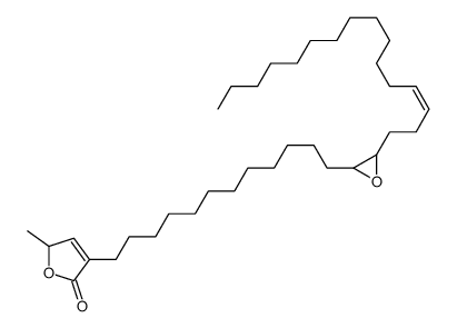 4-[12-[3-[(Z)-hexadec-3-enyl]oxiran-2-yl]dodecyl]-2-methyl-2H-furan-5-one结构式