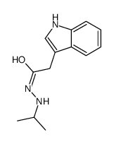 2-(1H-indol-3-yl)-N'-propan-2-ylacetohydrazide结构式