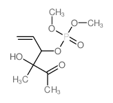 (4-hydroxy-4-methyl-5-oxohex-1-en-3-yl) dimethyl phosphate结构式