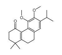 7-isopropyl-5,6-dimethoxy-1,1-dimethyl-2,3,9,10-tetrahydrophenanthren-4(1H)-one Structure