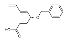 (E)-(R)-4-(benzyloxy)-5,7-octadienic acid Structure