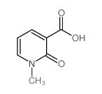 1-甲基-2-氧-1,2-二氢吡啶-3-羧酸结构式