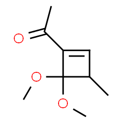 Ethanone, 1-(4,4-dimethoxy-3-methyl-1-cyclobuten-1-yl)- (9CI) Structure