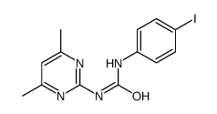 1-(4,6-Dimethyl-2-pyrimidinyl)-3-(p-iodophenyl)urea structure