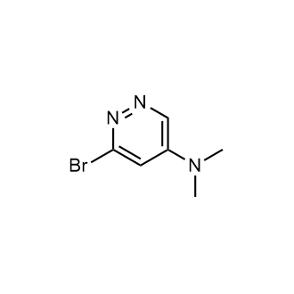 6-溴-N,N-二甲基哒嗪-4-胺结构式