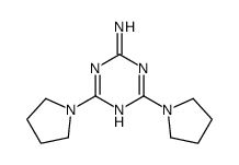 4,6-Dipyrrolizino-1,3,5-triazine-2-amine Structure
