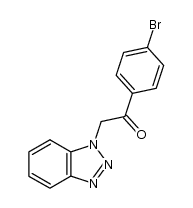 2-(1H-benzo[d][1,2,3]triazol-1-yl)-1-(4-bromophenyl)ethanone Structure