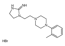 1-[2-[4-(2-methylphenyl)piperazin-1-yl]ethyl]-4,5-dihydroimidazol-2-amine,hydrobromide Structure