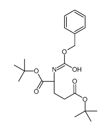 Bis(2-methyl-2-propanyl) N-[(benzyloxy)carbonyl]-L-glutamate结构式
