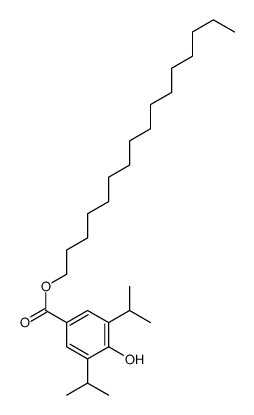 hexadecyl 4-hydroxy-3,5-di(propan-2-yl)benzoate结构式