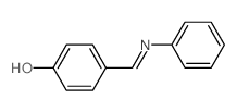 4-((苯基亚氨基)甲基)苯酚结构式