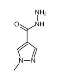 1H-Pyrazole-4-carboxylicacid,1-methyl-,hydrazide(9CI) Structure
