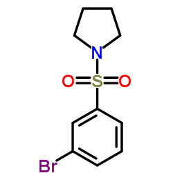 1-[(3-Bromophenyl)sulfonyl]pyrrolidine结构式