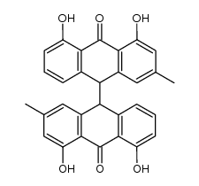 chrysophanol-10,10'-bianthrone Structure