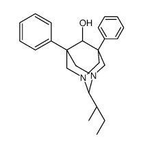 2,2-Diethyl-5,7-diphenyl-1,3-diazaadamantan-6-ol结构式