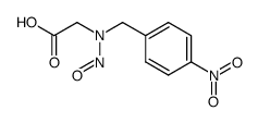 N-(4-nitro-benzyl)-N-nitroso-glycine结构式