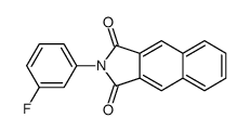 2-(3-fluorophenyl)benzo[f]isoindole-1,3-dione结构式