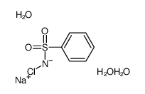 sodium,benzenesulfonyl(chloro)azanide,trihydrate结构式