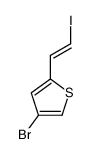 4-bromo-2-(2-iodoethenyl)thiophene Structure