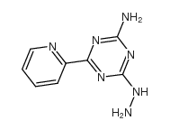 4-HYDRAZINO-6-(2-PYRIDYL)-1,3,5-TRIAZIN-2-AMINE structure