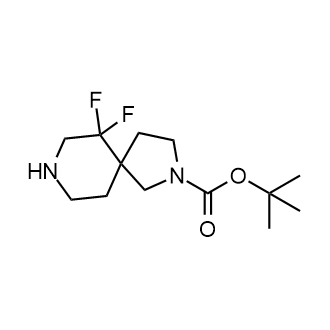 tert-Butyl 6,6-difluoro-2,8-diazaspiro[4.5]decane-2-carboxylate Structure