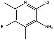 5-bromo-2-chloro-4,6-dimethylpyridin-3-amine Structure