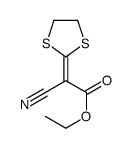 ethyl 2-cyano-2-(1,3-dithiolan-2-ylidene)acetate Structure