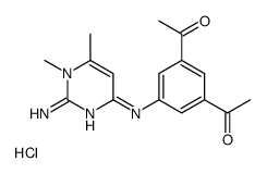 1-[3-acetyl-5-[(2-amino-1,6-dimethylpyrimidin-4-ylidene)amino]phenyl]ethanone,hydrochloride Structure