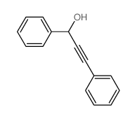 Benzenemethanol, a-(2-phenylethynyl)- structure