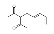 3-penta-2,4-dienylpentane-2,4-dione Structure